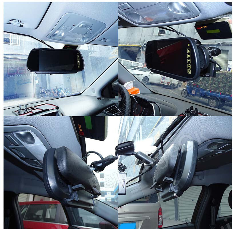 VW Transporter T5 T5.1 Brake Light Camera Tailgate Single Door&7" Mirror Monitor8