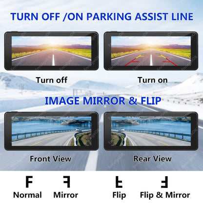 Dual Brake Light Camera for Ford Transit Custom (2012-2015) &6.86" Split Monitor13