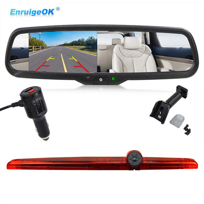 Universal 3rd Brake Light Rear Backup Camera for Coachmen Class C RVs & Monitor0