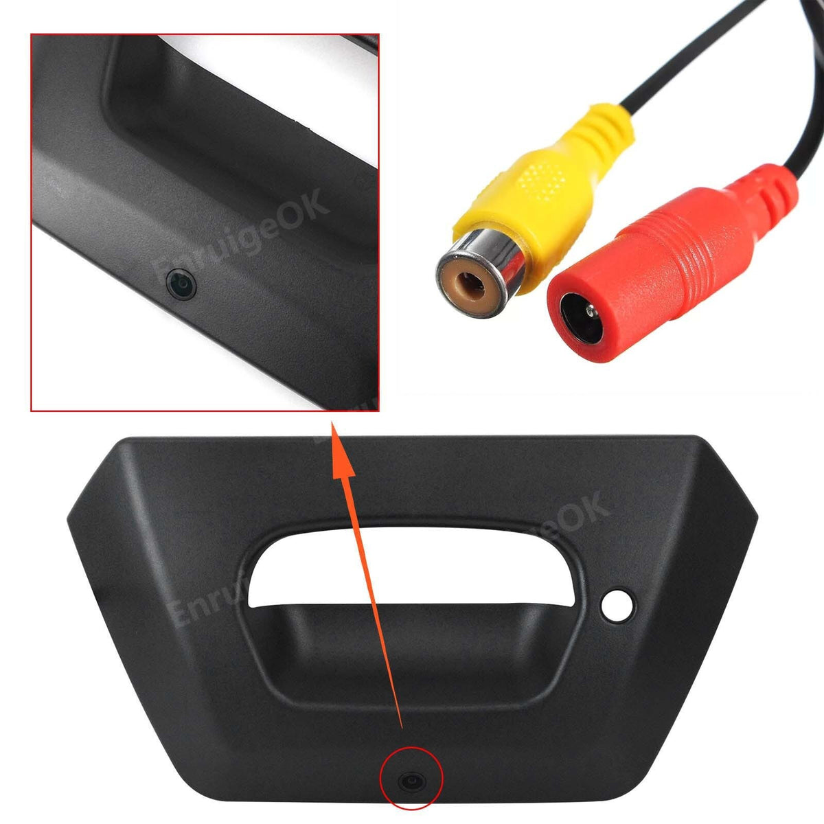 For Chevy Avalanche 1500 2500 2002-2006 Tailgate Handle Backup Camera Kit3