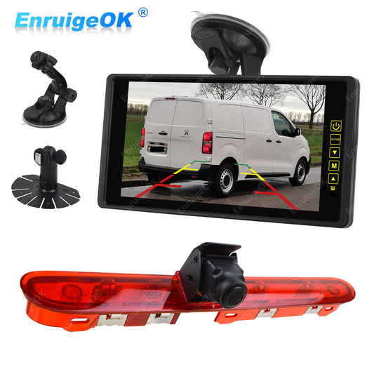 9" Monitor Rear Brake Light Reversing Camera for Peugeot Expert Citroen Dispatch0