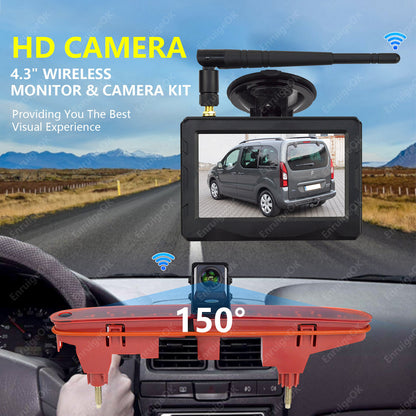 Wireless Rear Reversing Camera Kit For Peugeot Partner Citroen Berlingo Mk2 Mk32