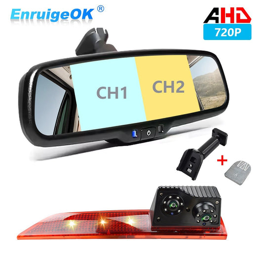 Rear Brake light Reverse Camera for Ford Transit Custom 2016-Present Barn Doors0