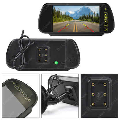 7" Car Rear View Mirror Monitor with Suction Mount For Rear Reversing Cameras6