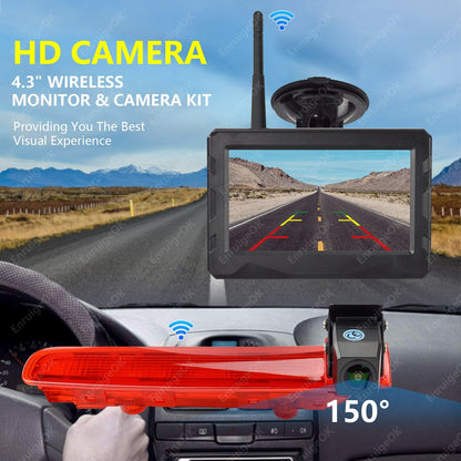 Wireless Brake Light Camera For VW Transporter T5/T6 Barn Doors + 4.3" Monitor3