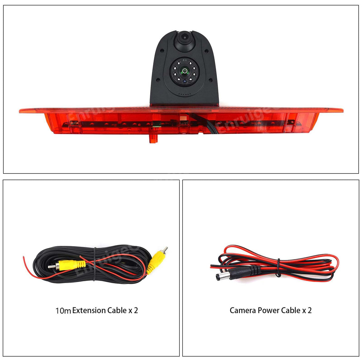 Dual Lens Rear Brake Light Reverse Camera For Ford Transit 350[MK8] 2014-Present17