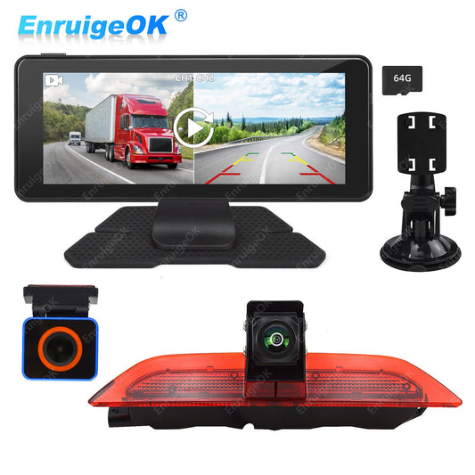 Brake Light Reversing Camera For VW Caddy MK4 (2020-2024) & 6.86" Split Monitor0