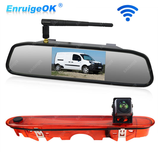 Wireless Brake Light Reversing Camera for Mercedes Benz Citan & 4.3" Monitor Kit0