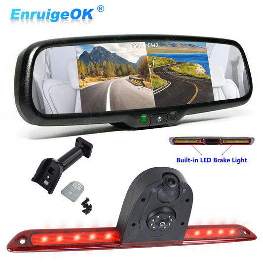 Dual-Lens Brake Light Reverse Camera Kit for Mercedes-Benz Sprinter VW Crafter0