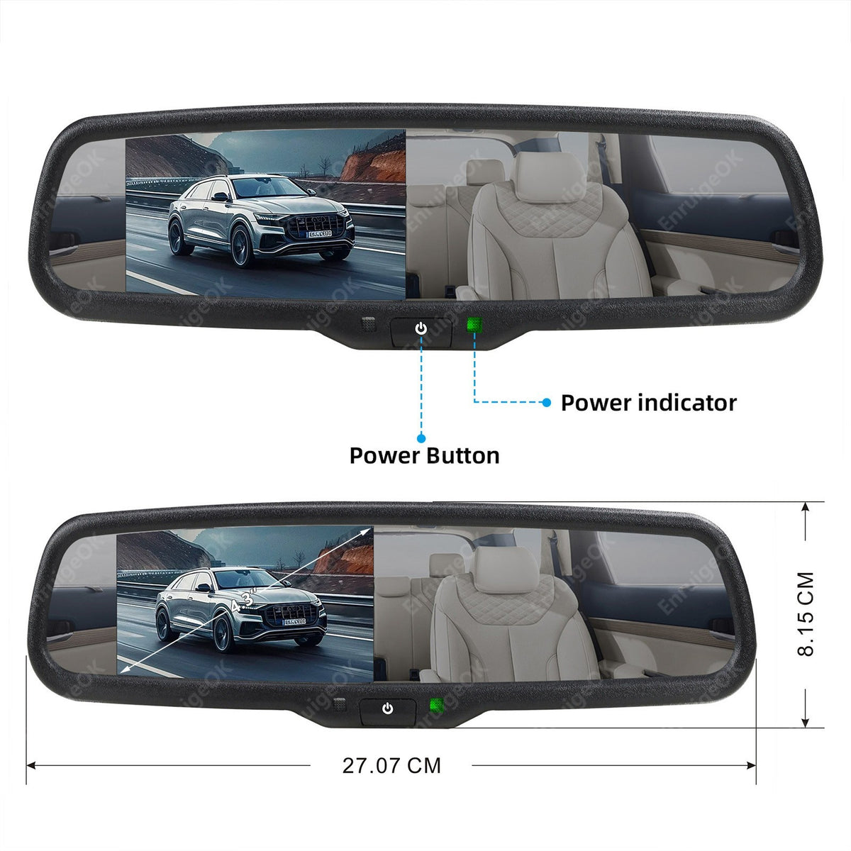 Brake Light Backup Camera for Mercedes-Benz V-Class V260 V260L& 4.3" Monitor Kit16