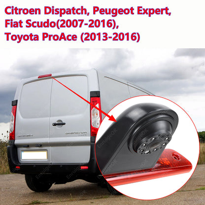 Rear Brake Light Reversing Camera For Citroen Dispatch Van 2007-2016 &7" Monitor2