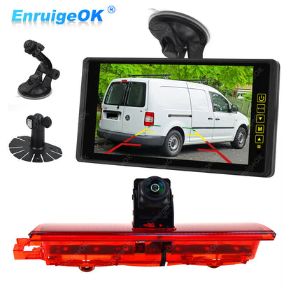 Rear Brake Light Reversing Camera for Volkswagen VW Caddy 2003-2015 & 9" Monitor0