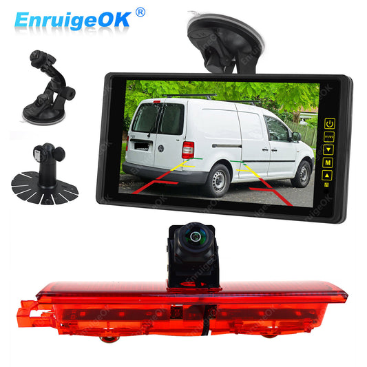 Rear Brake Light Reversing Camera for Volkswagen VW Caddy 2003-2015 & 9" Monitor0