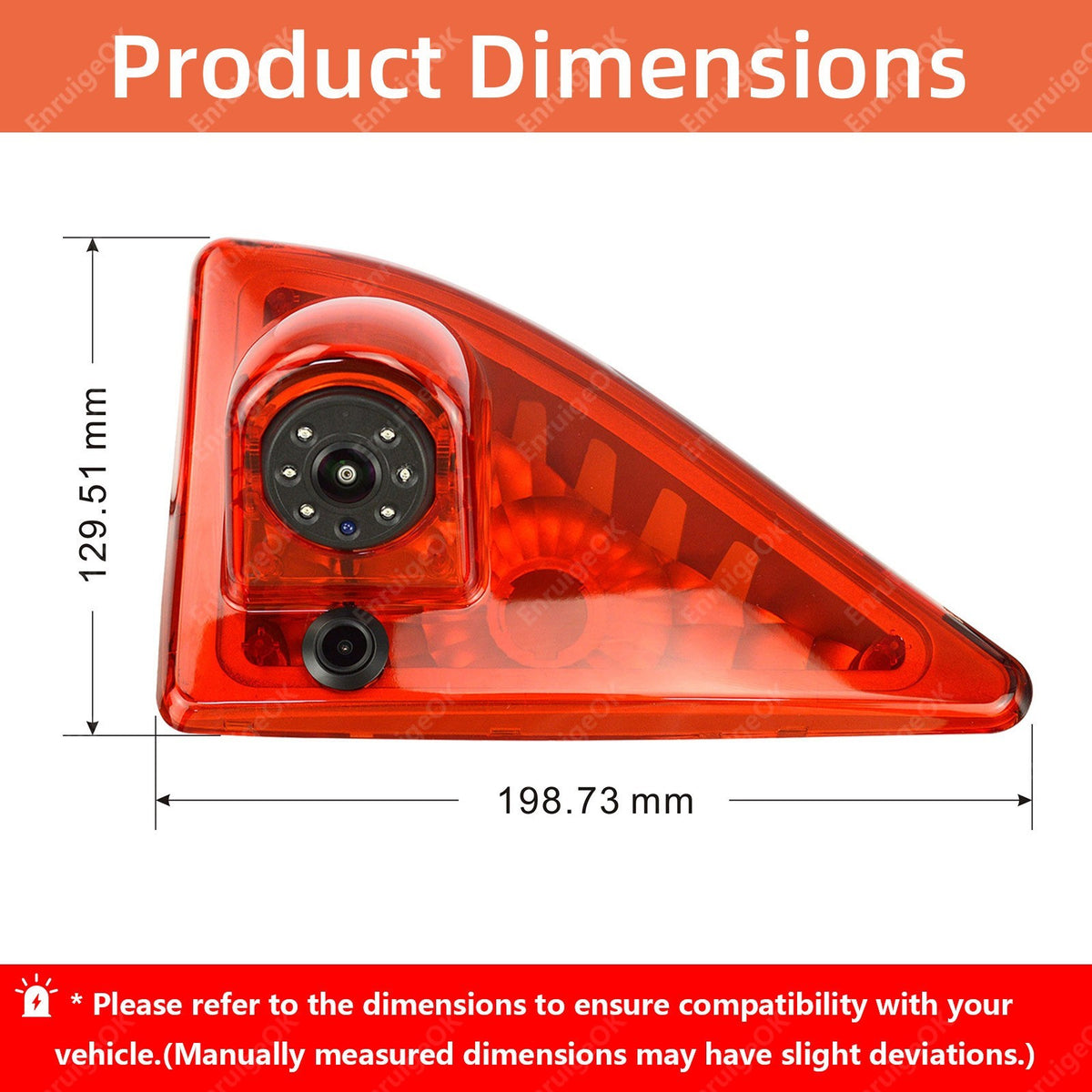 Reverse Camera For Renault Master MK3 Vauxhall Movano Brake Light Rear & Monitor3