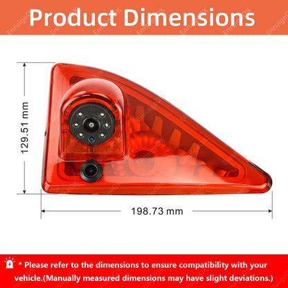 Reverse Camera For Renault Master MK3 Vauxhall Movano Brake Light Rear & Monitor3