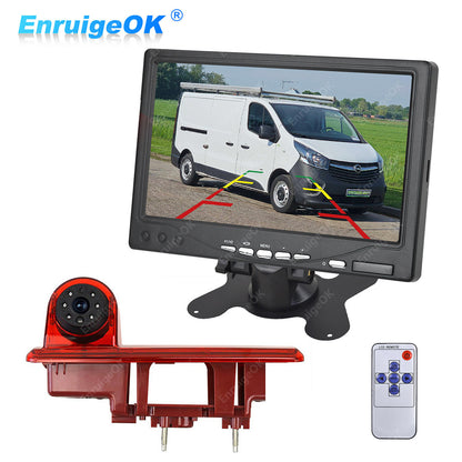 7'' Monitor Brake Light Reversing Camera For Vauxhall Renault Vivaro Opel Trafic0