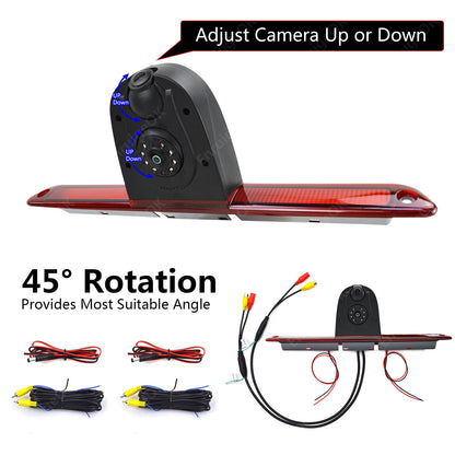 For Mercedes Sprinter VW Crafter Van Dual Rear Brake Light Reversing Camera 720P10