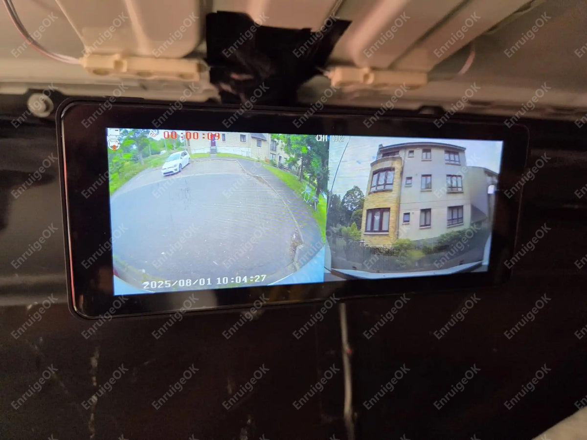 6.86" Split-Screen DVR Monitor & Brake Light Reversing Camera For VW Caddy MK312