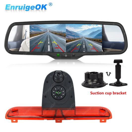 Peugeot Boxer Citroen Relay Brake Light Reversing Camera&6.86" Dual Split Screen0