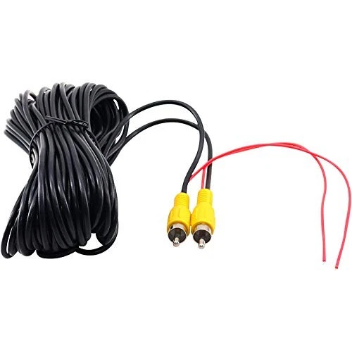 Reverse Camera RCA Cable 10m Video Phono Red Trigger Wire Yellow Extension Lead3