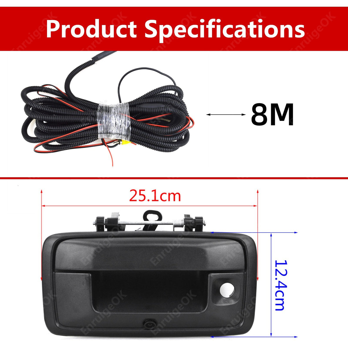 Tailgate Handle Backup Camera For 2015-2020 Chevy Colorado GMC Canyon+7" Monitor11