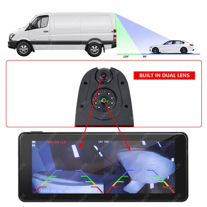 Peugeot Expert 2007-2016 Dual Rear Brake Light Reversing Camera &DVR Monitor Kit12
