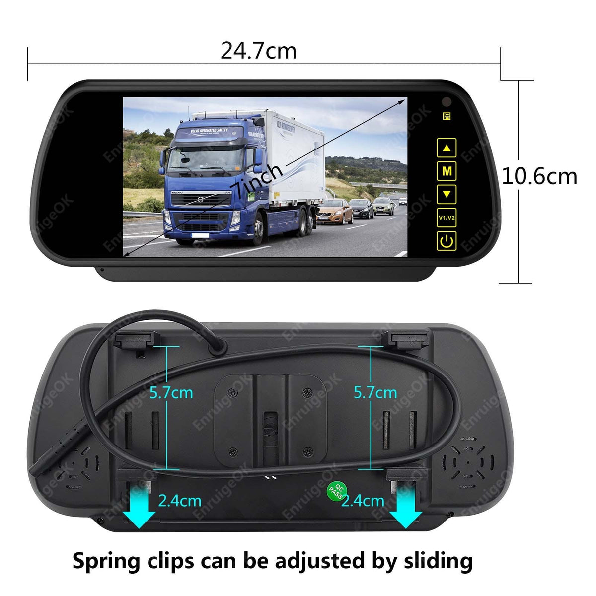Rear Brake Light Reverse Camera For Ford Transit Connect 2014-2023 & 7" Monitor17
