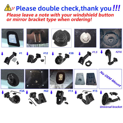 Windshield Rear View Mirror Bracket for Peugeot Partner Citroen dispatch Relay8