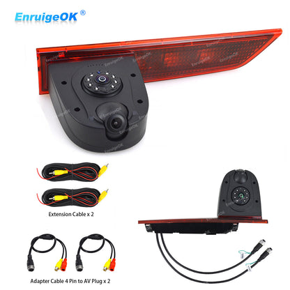 Dual Lens 3rd Brake Light Backup Camera for Ford Transit Custom Van 2016-Present