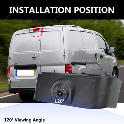 Brake Light Rear View Reverse Parking Backup Camera for Nissan NV200 (2010-2022)9
