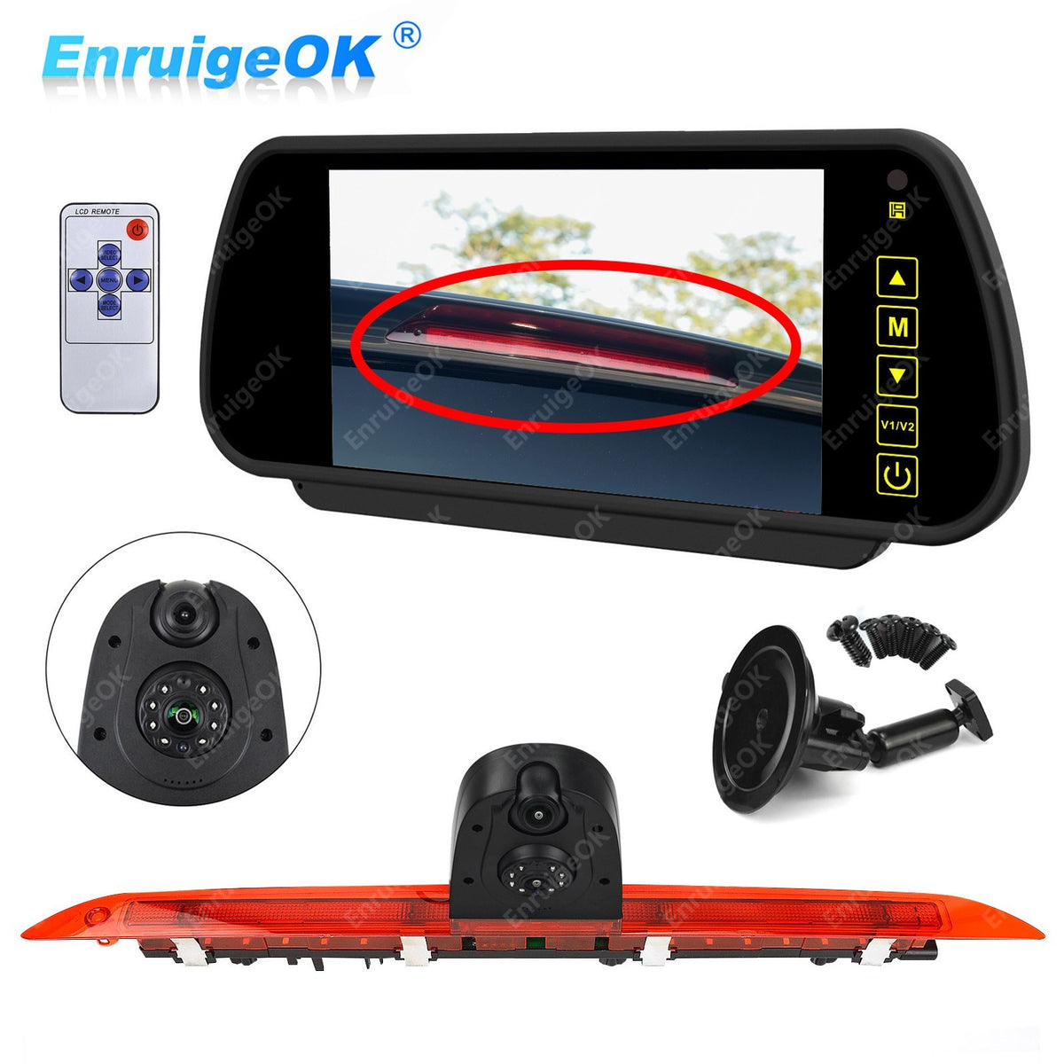 Dual Lens 3rd Brake Light Backup Camera Kit for Mercedes-Benz V-Class V260 V260L0