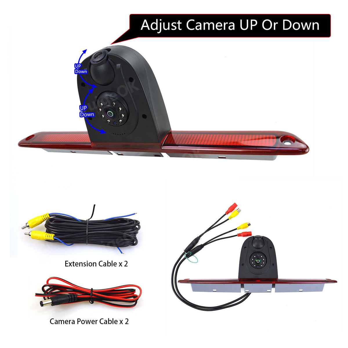 For Mercedes Sprinter Brake Light Reversing Camera &Dual Rear View Split Monitor14