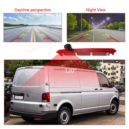 3rd Brake Light Rear View Backup Camera and Monitor Kit for VW Transporter T610