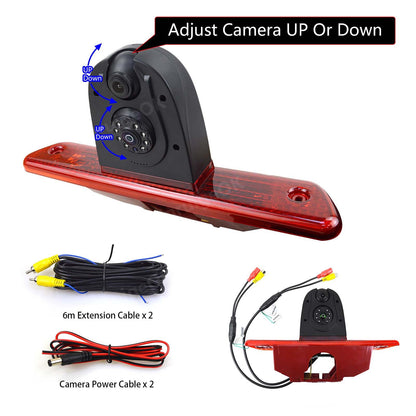 Peugeot Expert 2007-2016 Dual Rear Brake Light Reversing Camera &DVR Monitor Kit4