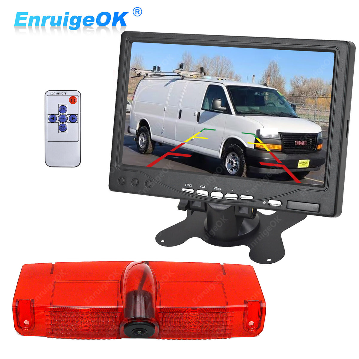 Car Rear View Brake Light Camera Kit For Chevy Express GMC Savana Van 2003-20160