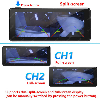 Dual Brake Light Camera for Ford Transit Custom (2012-2015) &6.86" Split Monitor11