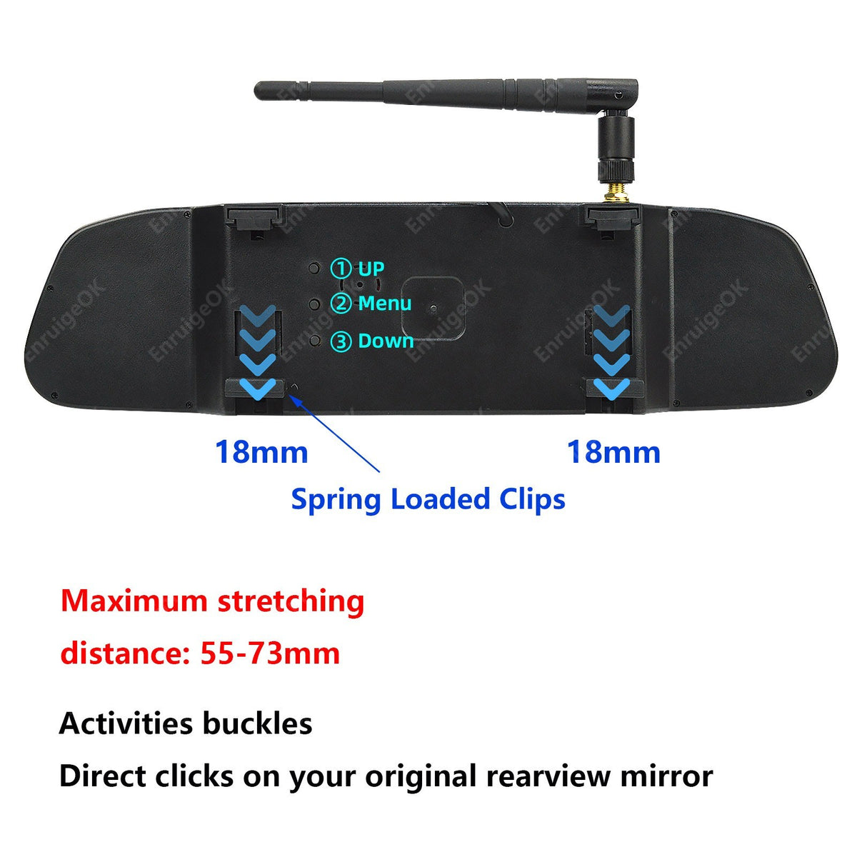 Wireless Brake Light Backup Camera Kit For Chevy Express GMC Savana Van 03-1915