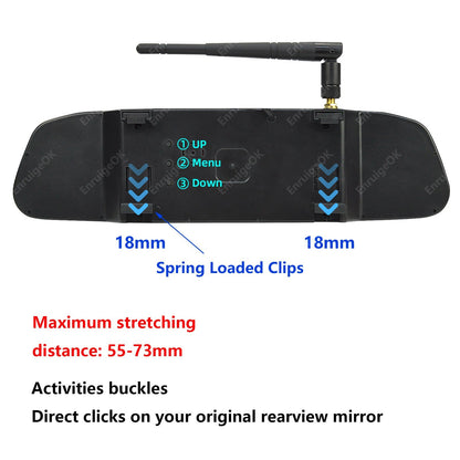 Wireless Brake Light Backup Camera Kit For Chevy Express GMC Savana Van 03-1915