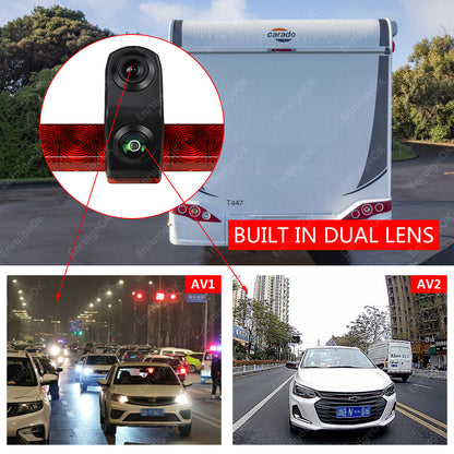 Universal Dual-Lens Rear Brake Light Reversing Camera for Vans and Motorhomes3