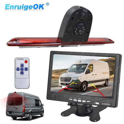 For Mercedes Sprinter VW Crafter Dual Lens Rear Brake Light Reversing Camera Kit0