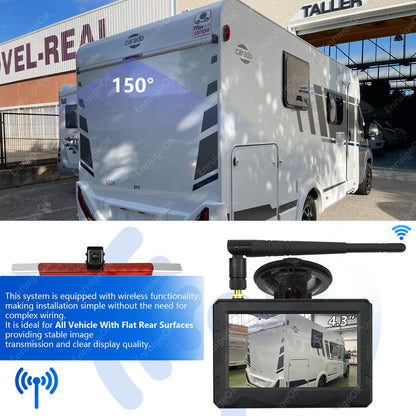 Wireless Universal Brake Light Reverse Camera Kit for Commercial Van2