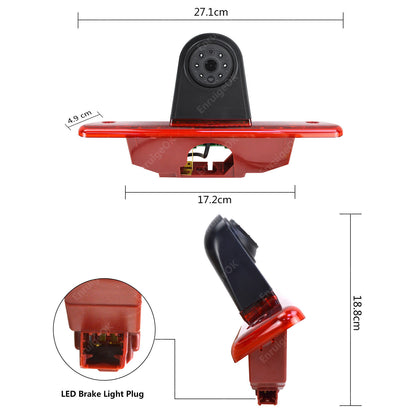 Rear Brake Light Reversing Camera For Citroen Dispatch Van 2007-2016 &7" Monitor3