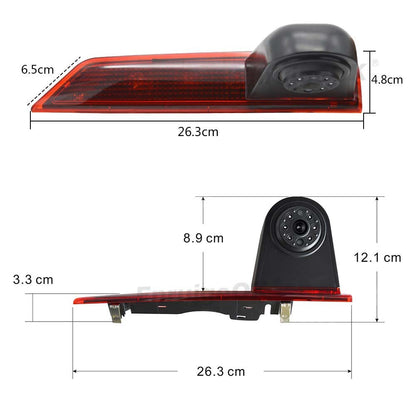 Brake Light Rear View Backup Camera for Ford Transit Custom + 7'' Mirror Monitor13