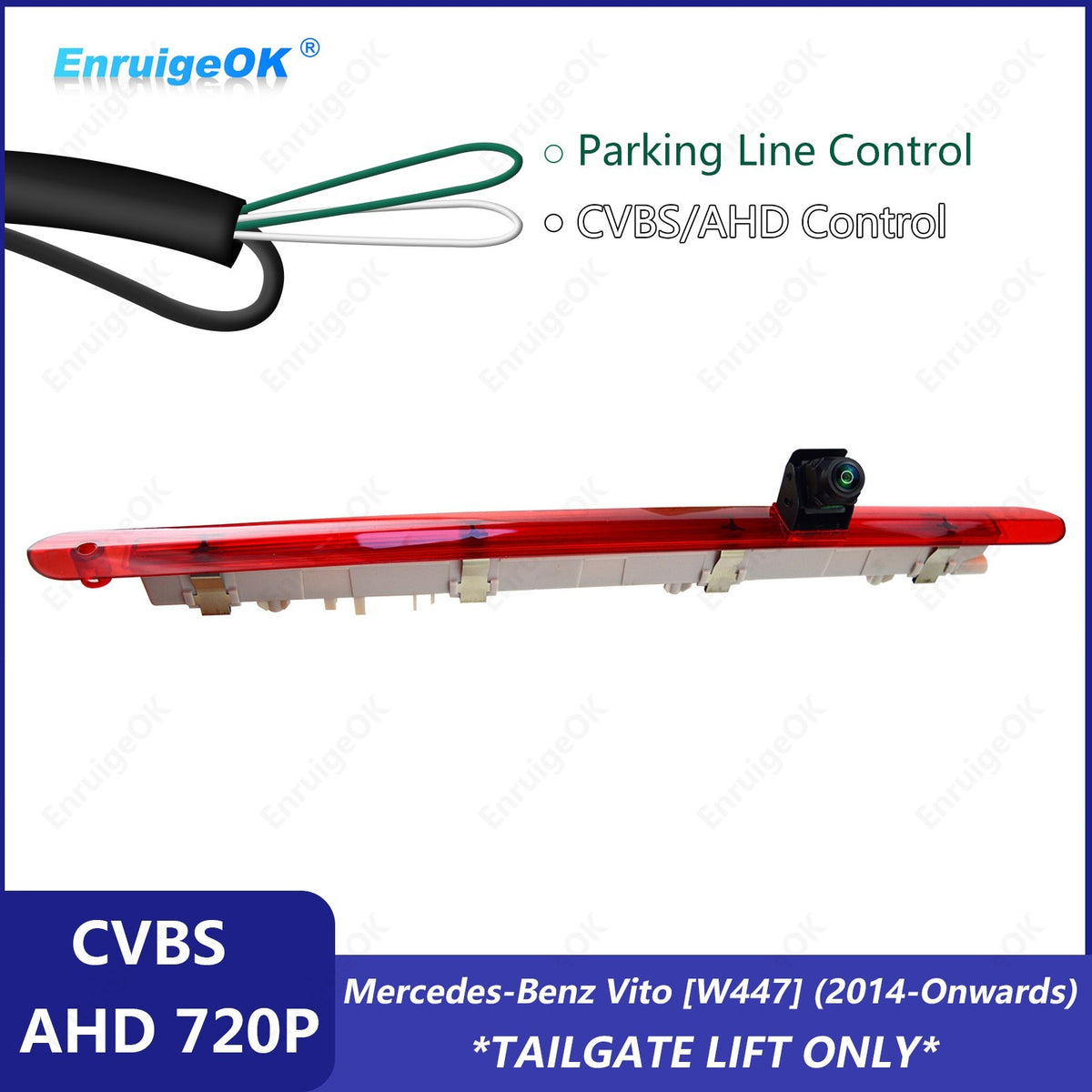 Rear Brake Light Reversing Camera for Mercedes-Benz Vito [W447] (2014-Onwards)0