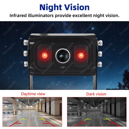 Wireless 10.1" DVR Monitor Split Screen 1080P Rear View Camera BSD For Truck/Bus8