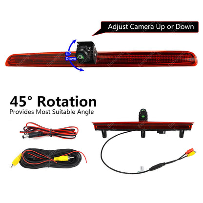 Rear Brake Light Camera Kit For VW Transporter T5 T5.1 Tailgate Single Door Only6