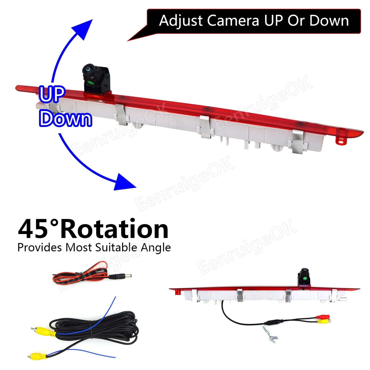 7'' Mirror Monitor & Brake Light Rear View Reverse Camera for Mercedes-Benz Vito15