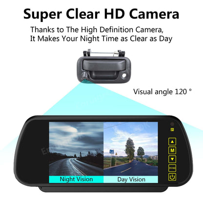 Tailgate Handle & Backup Camera For Ford F-150 F-250 F-350 2004-2014 +5" Monitor4
