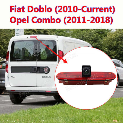 7" Monitor & Rear Brake Light Reversing Camera For Vauxhall Combo Fiat Doblo2
