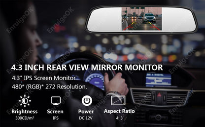 Brake Light Rear View Camera for Mercedes-Benz V-Class V260 V260L & 4.3" Monitor11